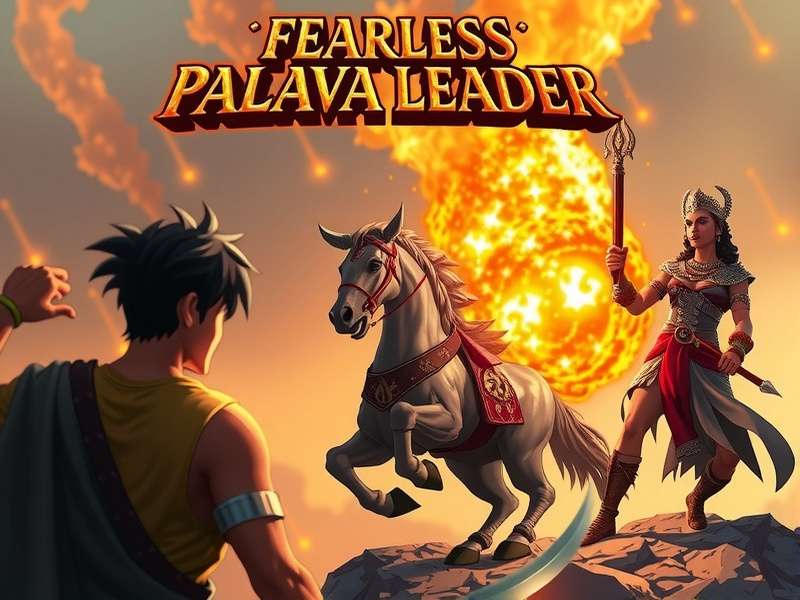 Fearless Pallava Leader Battle Scene